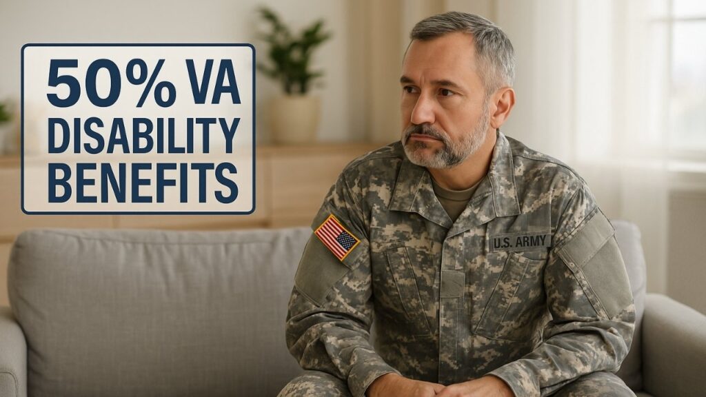 50% VA Disability Benefits