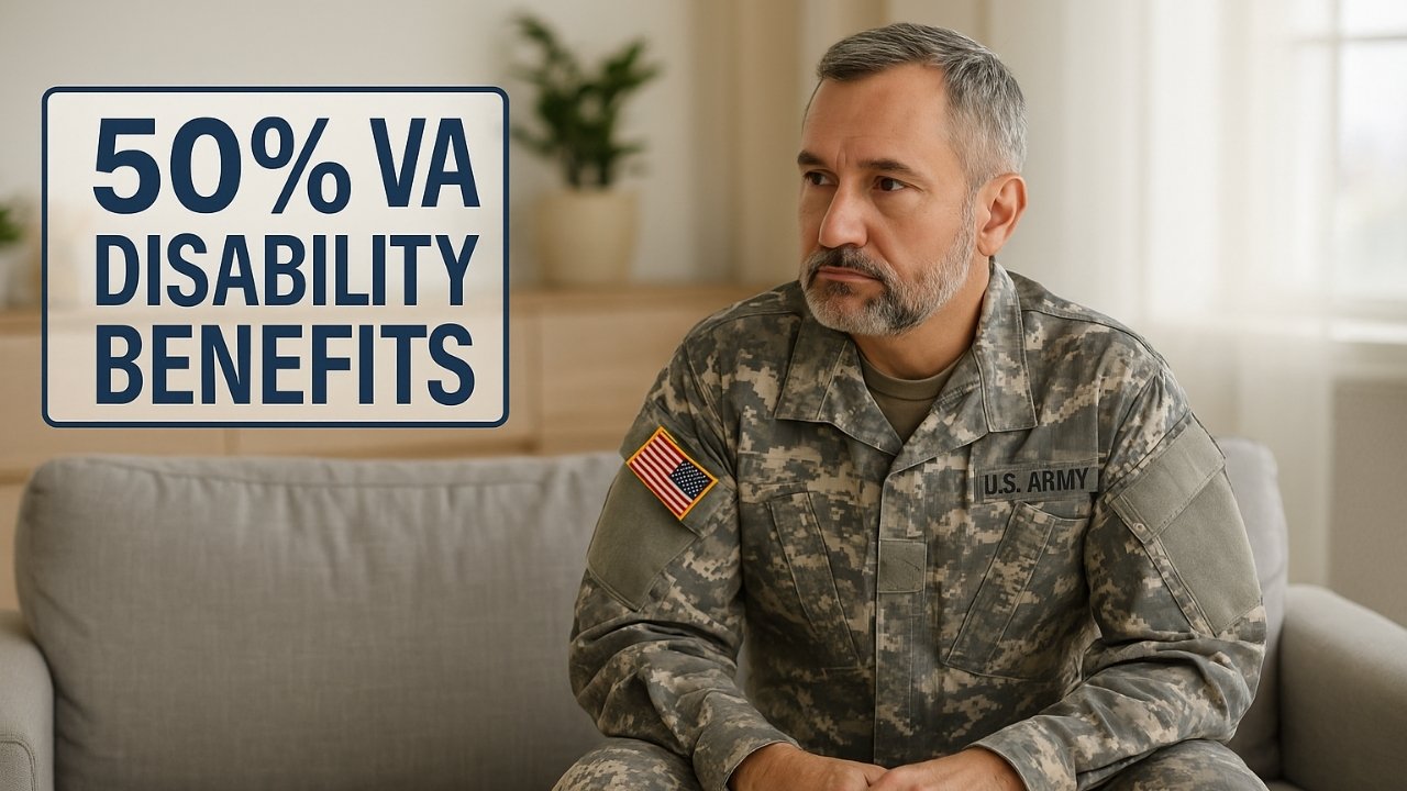 50% VA Disability Benefits