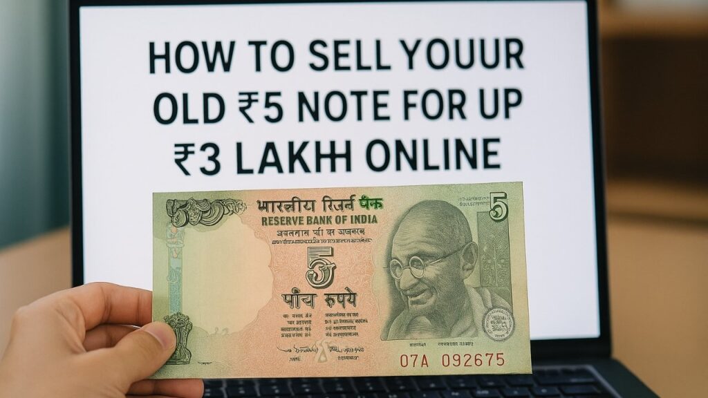 Sell Your ₹5 Note Online