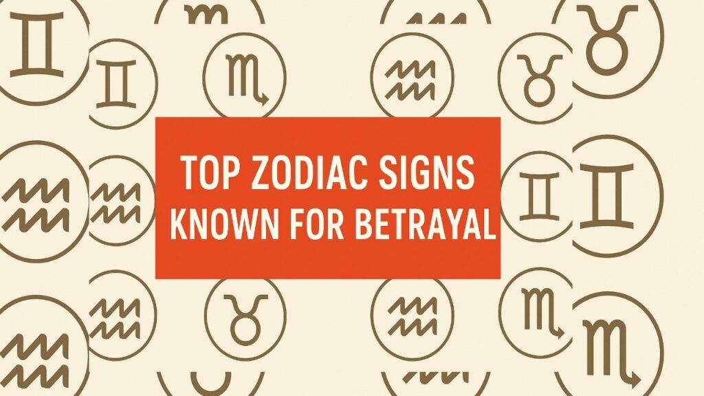 Top Zodiac Signs Known for betrayal